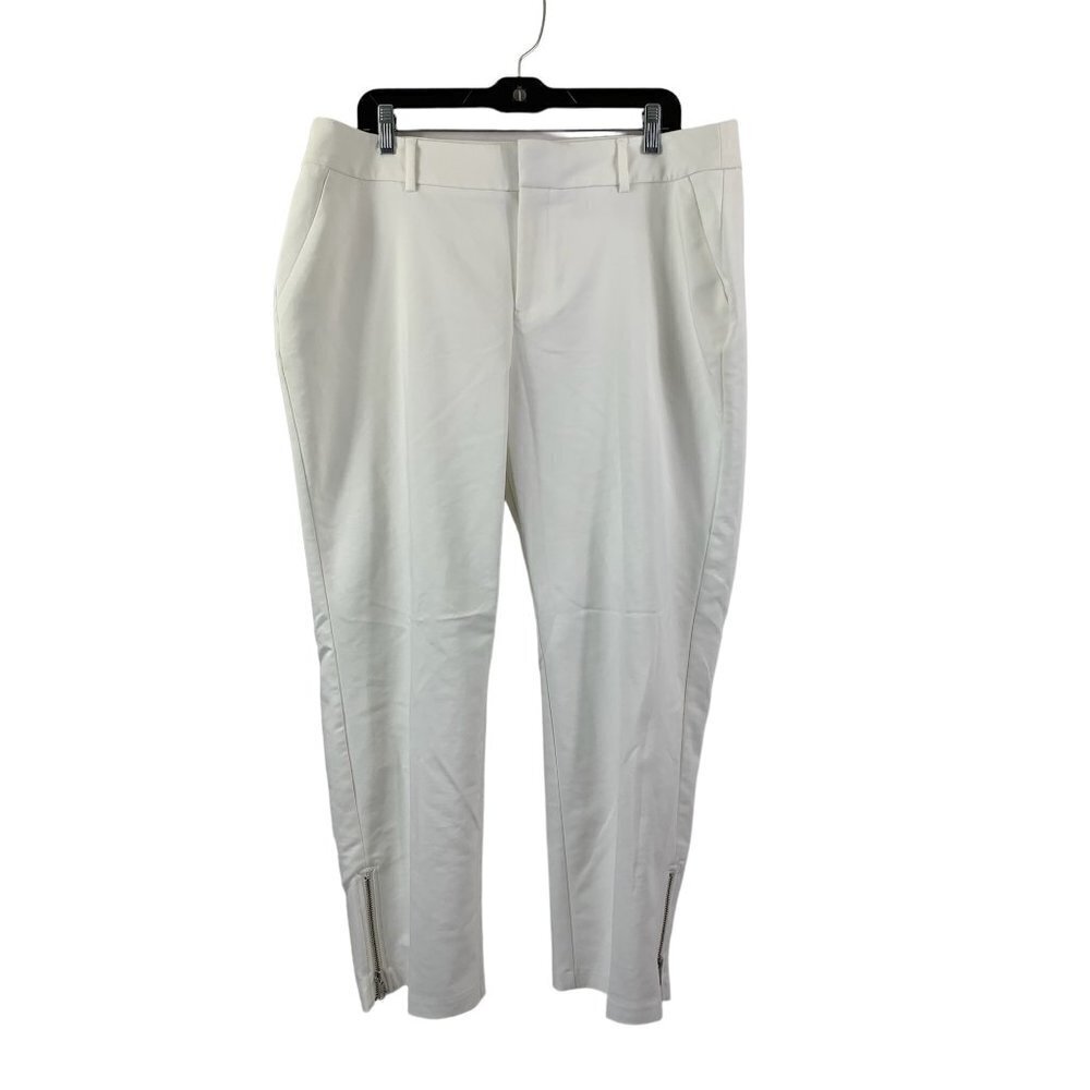 Roz & Ali Women's Super White Pants